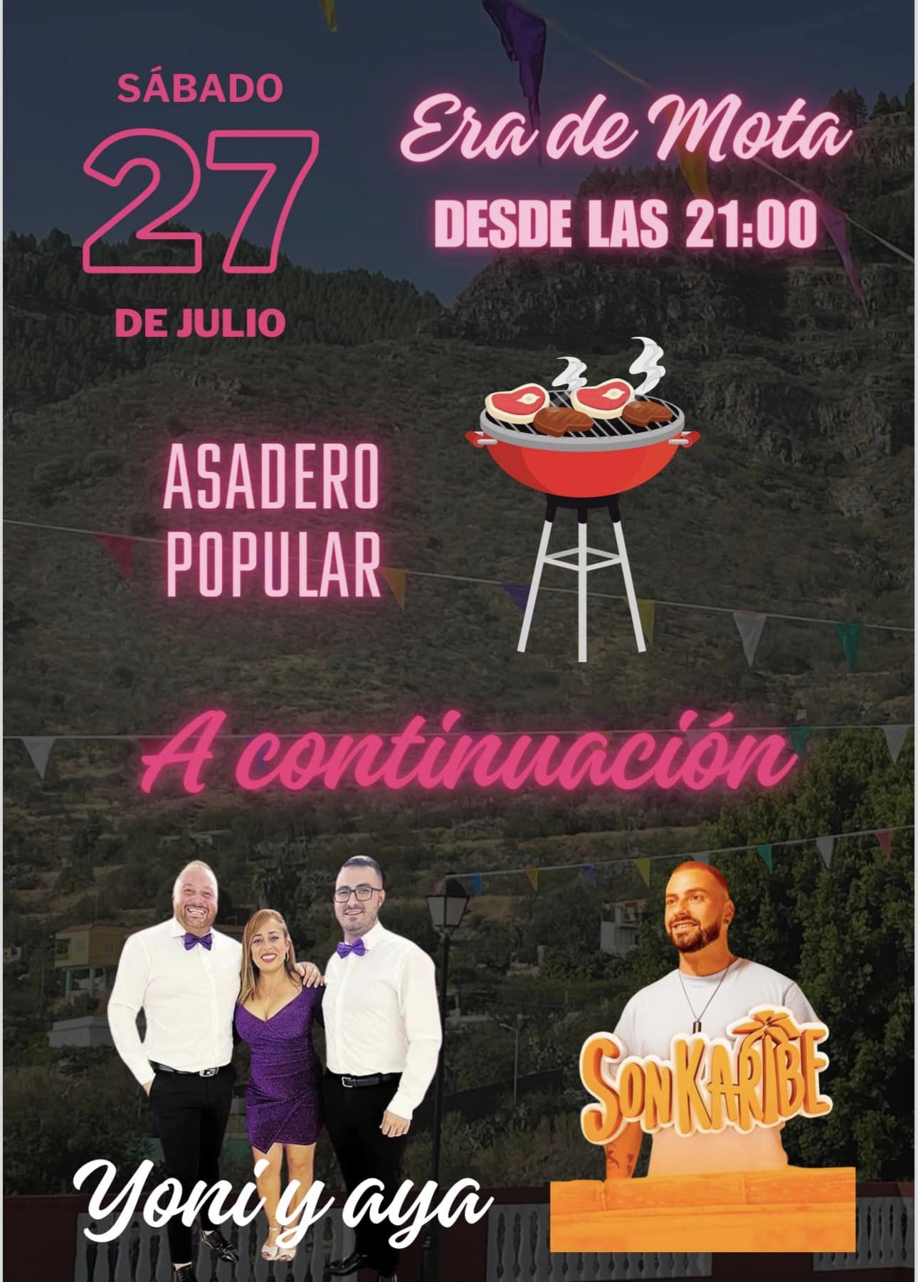 Asadero Popular Fiesta de la Cosecha Era de Mota