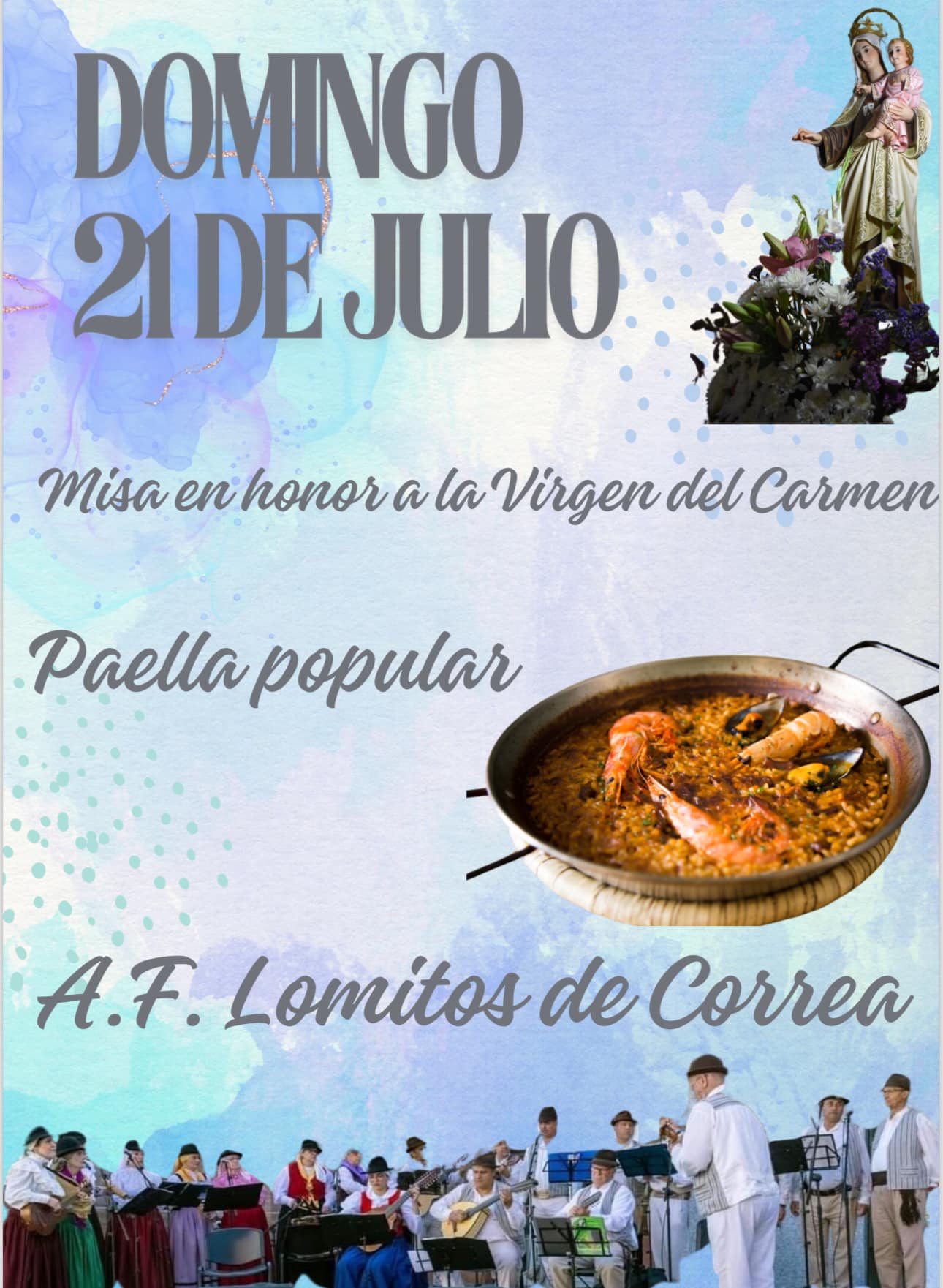 Misa en Honor a la Virgen del Carmen!