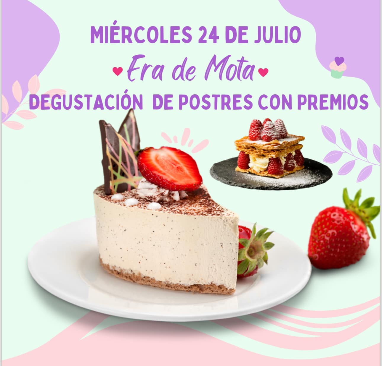 Degustación de postres con premios Fiesta de la cosecha